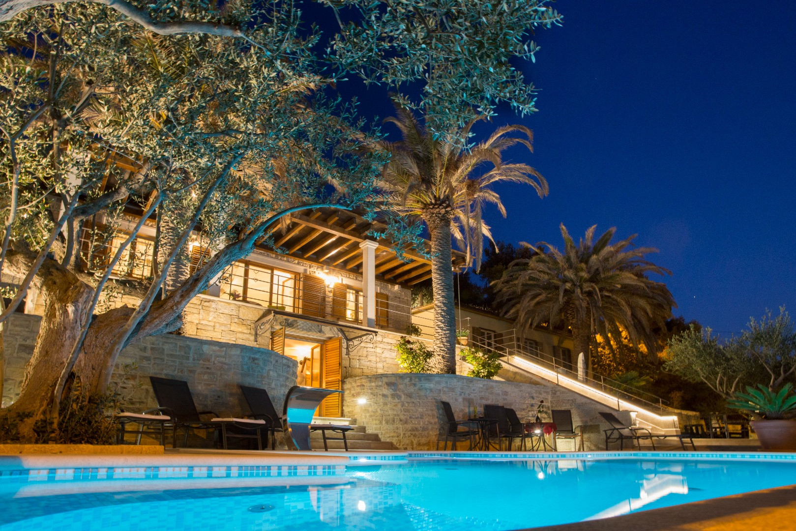 Villa Tomislav Split - Secluded Mediterranean hacienda with infinity pool surrounded by olive trees and breathtaking views of Adriatic Sea, Villa Tomislav Split, with a pool and sea view Split